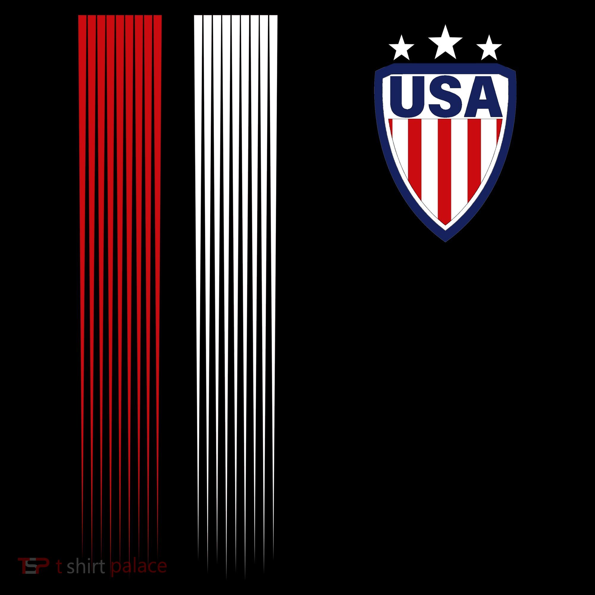 Cool USA Soccer Jersey Stripes Dry Zone Grid Polo