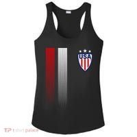 Cool USA Soccer Jersey Stripes Ladies PosiCharge Competitor Racerback Tank thumb 0