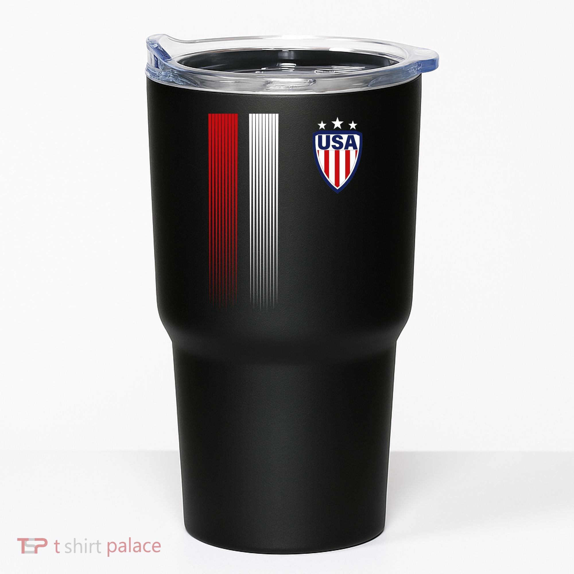 Cool USA Soccer Jersey Stripes Tumbler