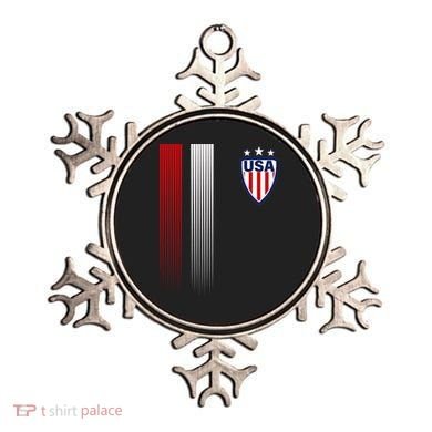 Cool USA Soccer Jersey Stripes Ornament