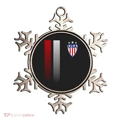Cool USA Soccer Jersey Stripes Ornament