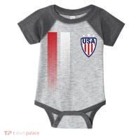 Cool USA Soccer Jersey Stripes Infant Baby Jersey Bodysuit thumb 0
