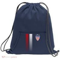 Cool USA Soccer Jersey Stripes Sweatshirt Cinch Pack Bag thumb 0
