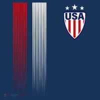 Cool USA Soccer Jersey Stripes Ladies Essential Flowy Tank thumb 2