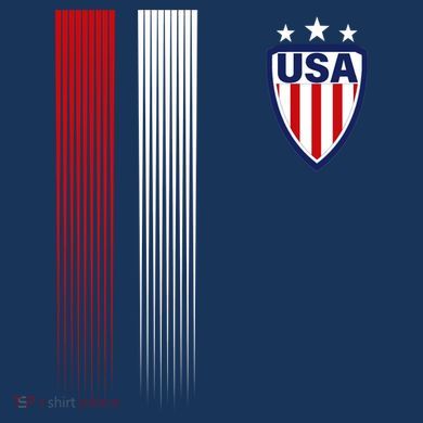 Cool USA Soccer Jersey Stripes Tote Bag