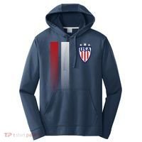 Cool USA Soccer Jersey Stripes Performance Fleece Hoodie thumb 0