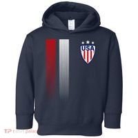 Cool USA Soccer Jersey Stripes Toddler Hoodie thumb 0