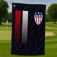 Cool USA Soccer Jersey Stripes Golf Towel thumb 1