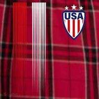 Cool USA Soccer Jersey Stripes Men's Flannel Plaid Pajama Pants thumb 2