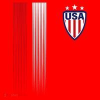Cool USA Soccer Jersey Stripes Santa Hat thumb 1