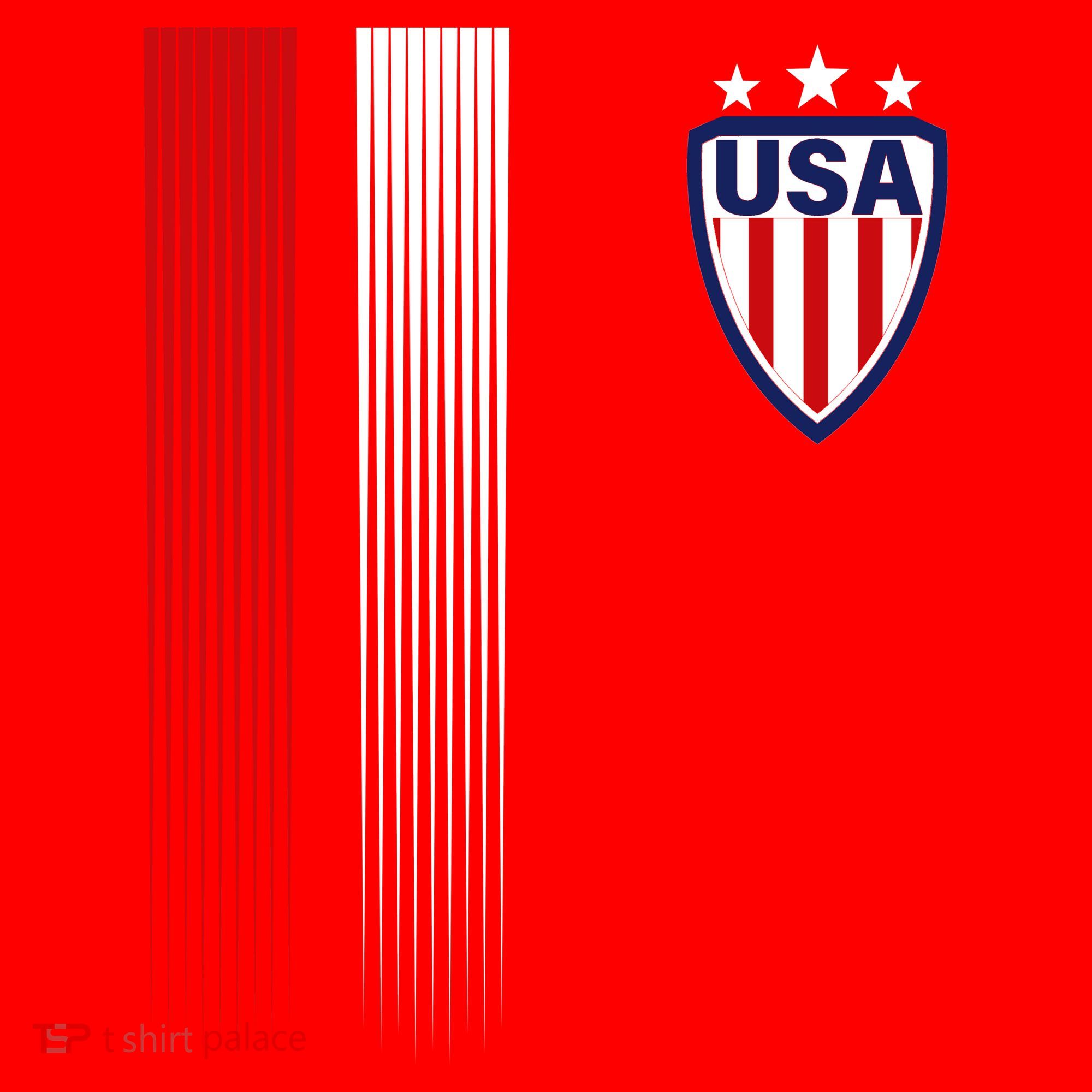 Cool USA Soccer Jersey Stripes Santa Hat