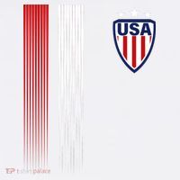 Cool USA Soccer Jersey Stripes Comfort Colors Garment-Dyed Hooded Sweatshirt thumb 2