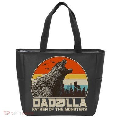 Cool Vintage Dadzilla Father Of Monsters Tote Bag
