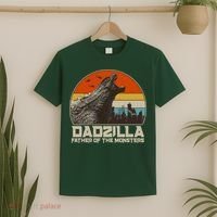 Cool Vintage Dadzilla Father Of Monsters T-Shirt thumb 2