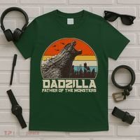 Cool Vintage Dadzilla Father Of Monsters T-Shirt thumb 5