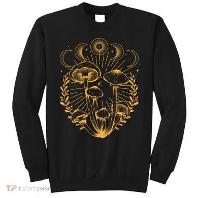 Cool Vintage Mushrooms And Moon Phases  Sweatshirt