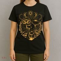 Cool Vintage Mushrooms And Moon Phases  T-Shirt thumb 4