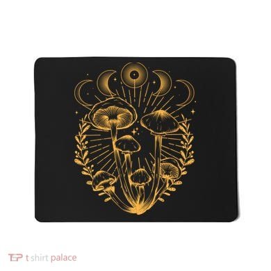 Cool Vintage Mushrooms And Moon Phases  Mousepad
