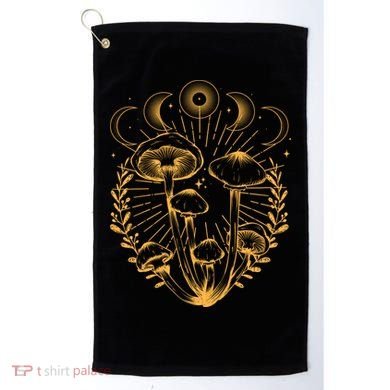Cool Vintage Mushrooms And Moon Phases  Golf Towel