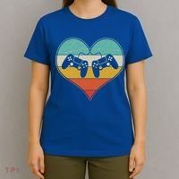 Cool Vintage Valentine Video Gamer Fan T-Shirt thumb 4