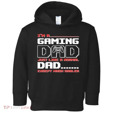 Cooler Gaming Dad Toddler Hoodie