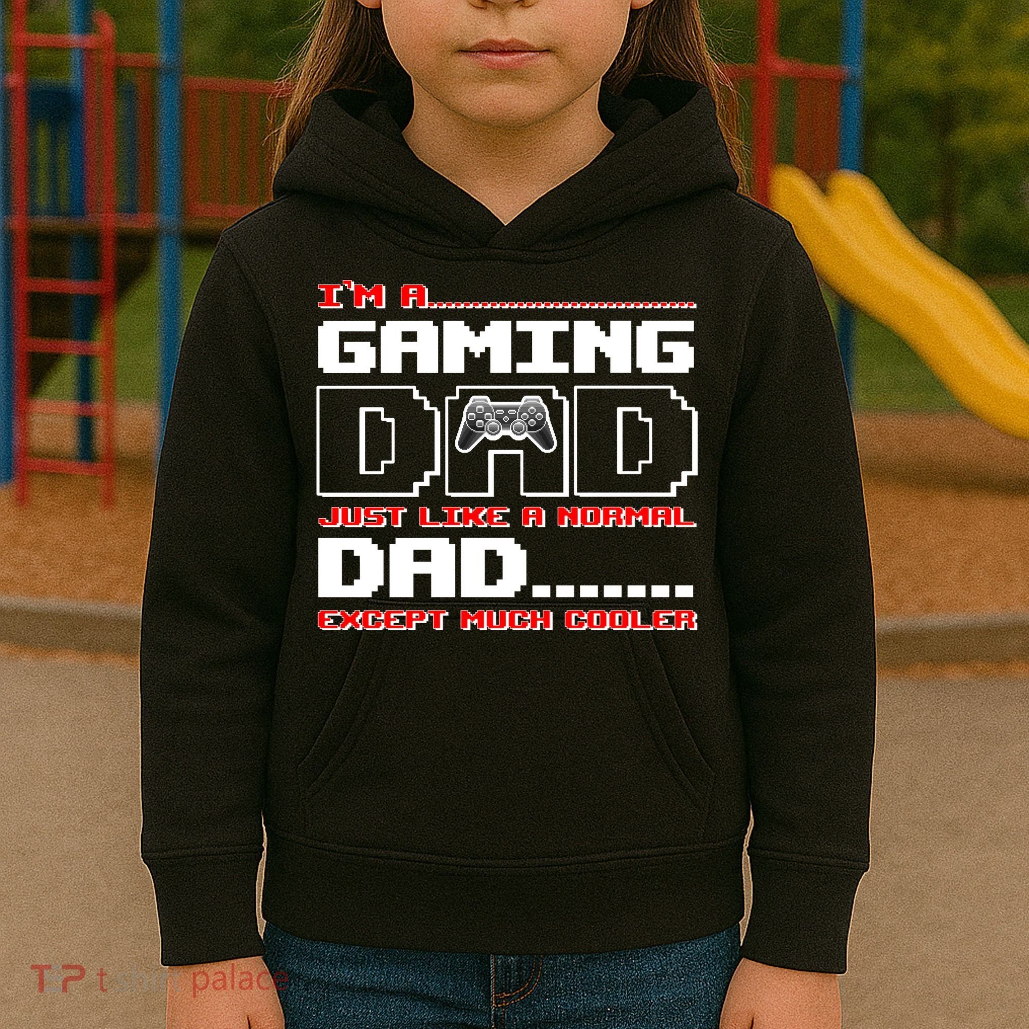 Cooler Gaming Dad Kids Hoodie