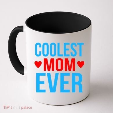 Coolest Mom Ever Hearts Coffee Mug