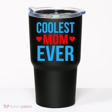 Coolest Mom Ever Hearts Tumbler
