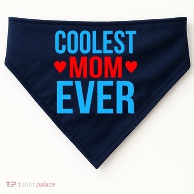 Coolest Mom Ever Hearts USA-Made Doggie Bandana