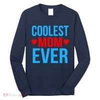 Coolest Mom Ever Hearts Long Sleeve Shirt thumb 0