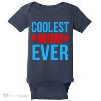 Coolest Mom Ever Hearts Baby Bodysuit thumb 0