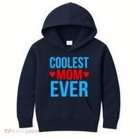 Coolest Mom Ever Hearts Kids Hoodie thumb 0