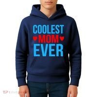 Coolest Mom Ever Hearts Kids Hoodie thumb 4
