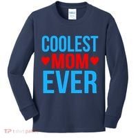 Coolest Mom Ever Hearts Kids Long Sleeve Shirt thumb 0