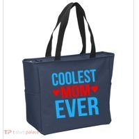 Coolest Mom Ever Hearts Tote Bag thumb 2
