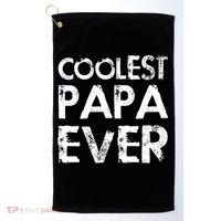 Coolest Papa Ever Golf Towel thumb 0