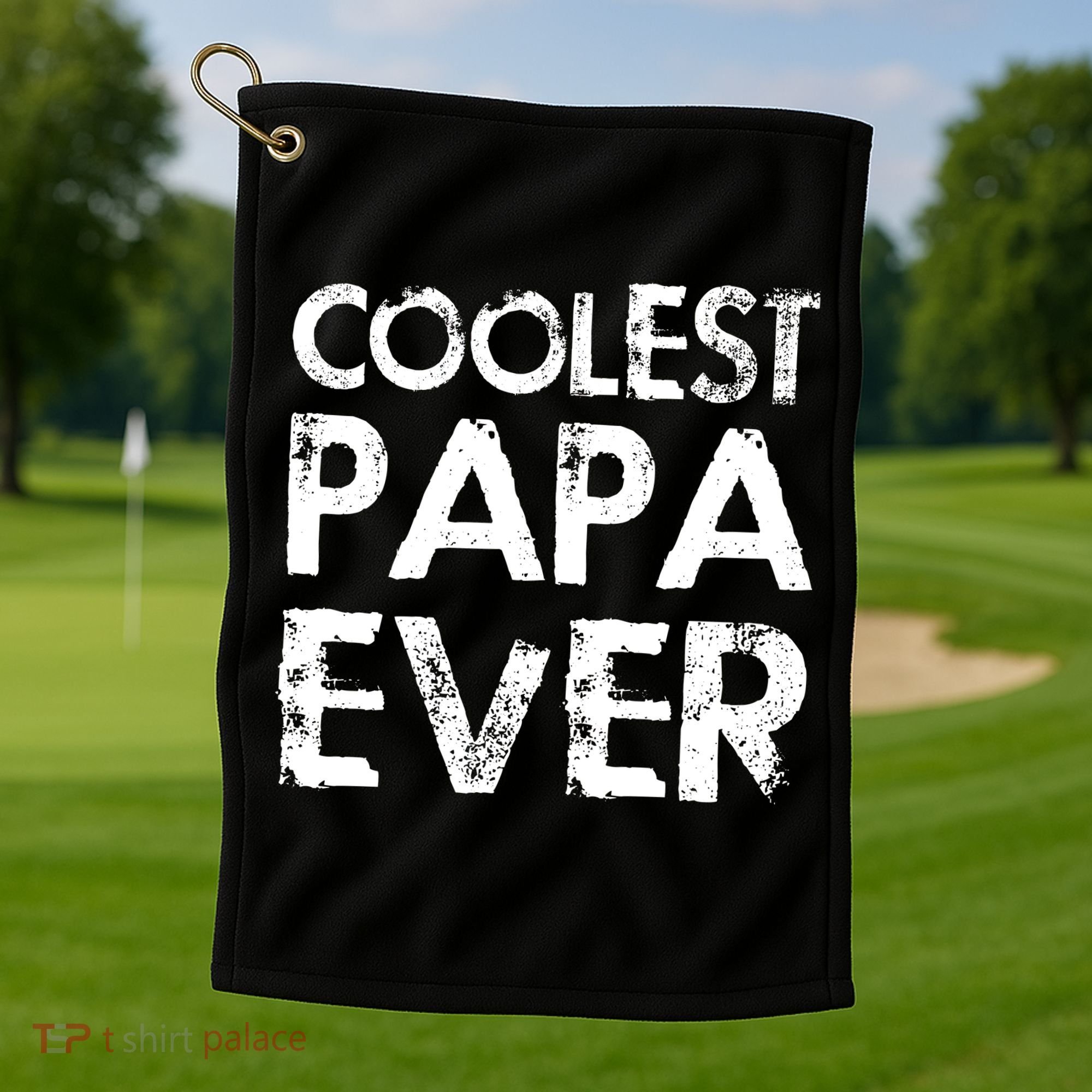 Coolest Papa Ever Golf Towel