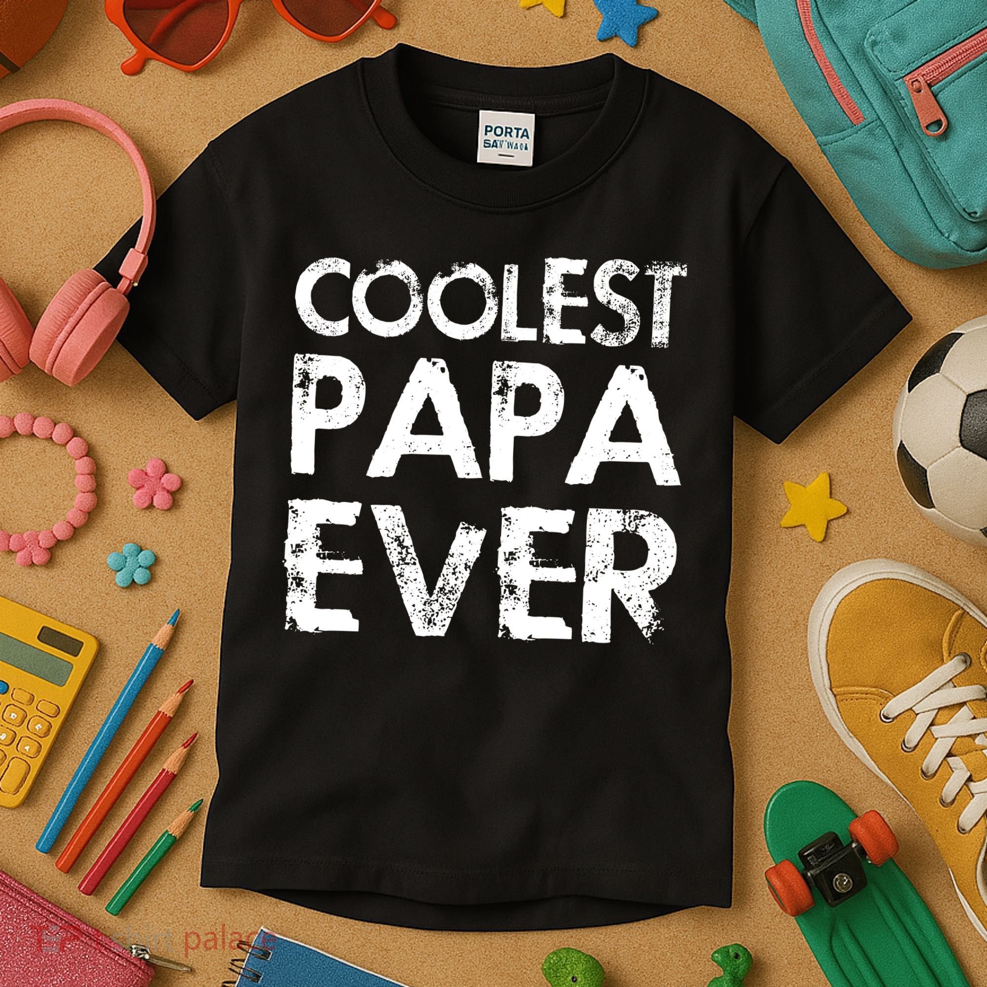 Coolest Papa Ever Kids T-Shirt