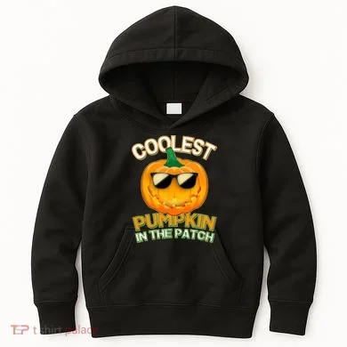 Coolest Pumpkin In The Patch Kids Hoodie