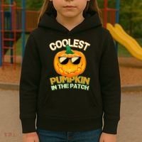 Coolest Pumpkin In The Patch Kids Hoodie thumb 3