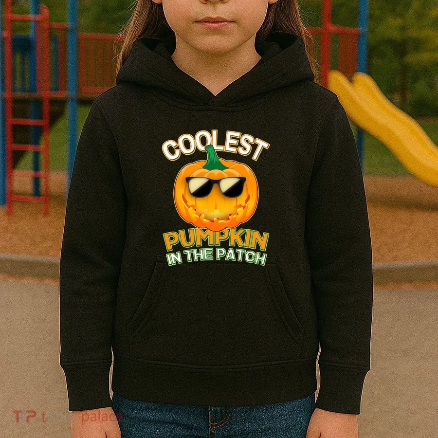 Coolest Pumpkin In The Patch Kids Hoodie