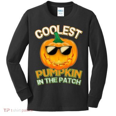 Coolest Pumpkin In The Patch Kids Long Sleeve Shirt