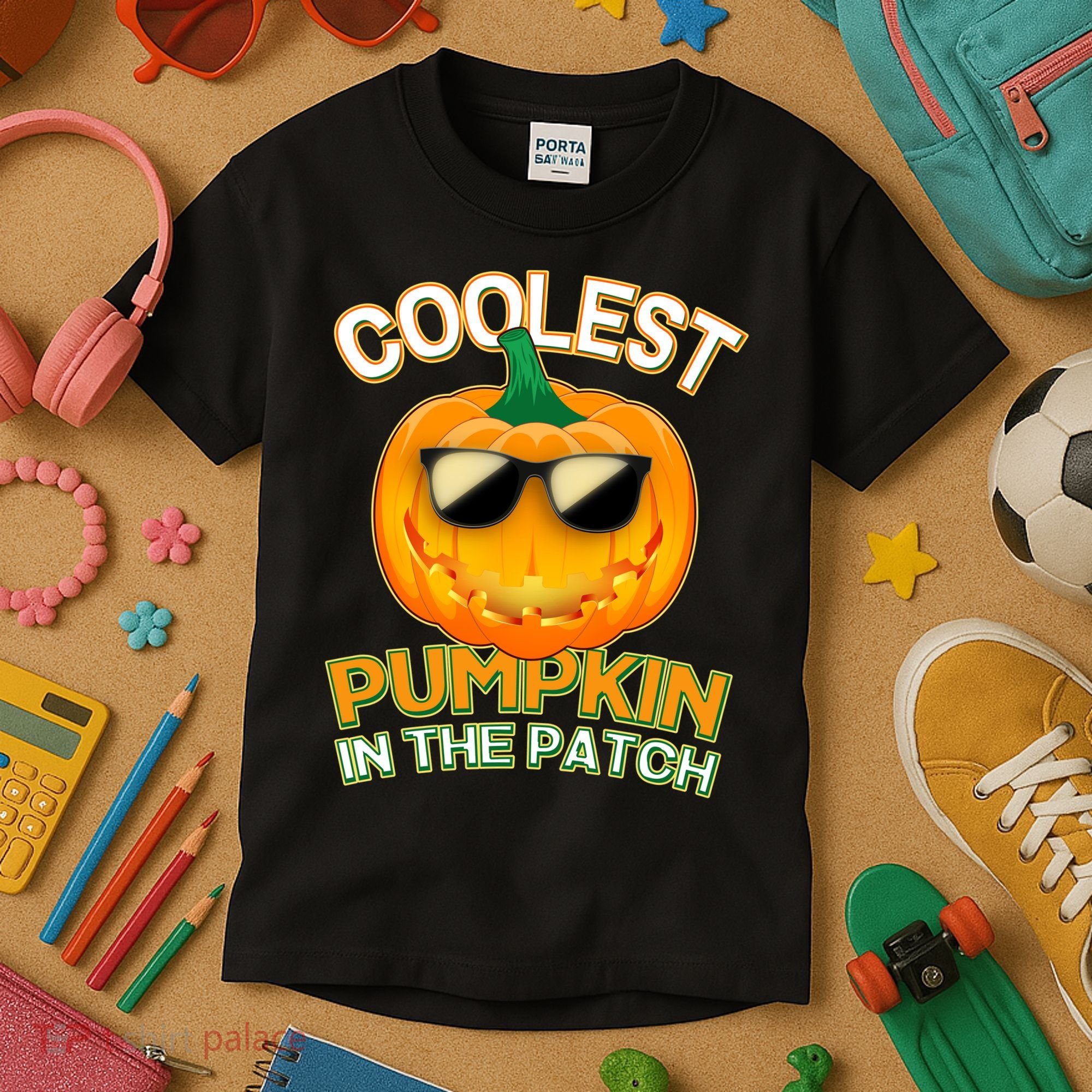 Coolest Pumpkin In The Patch Kids T-Shirt