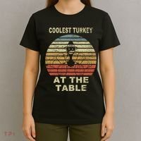 Coolest Turkey At The Table Vintage T-Shirt thumb 4