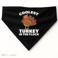 Coolest Turkey In The Flock USA-Made Doggie Bandana thumb 0