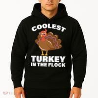 Coolest Turkey In The Flock Hoodie thumb 2