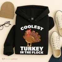 Coolest Turkey In The Flock Hoodie thumb 4