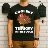 Coolest Turkey In The Flock T-Shirt thumb 6