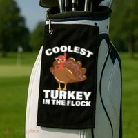 Coolest Turkey In The Flock Golf Towel thumb 2