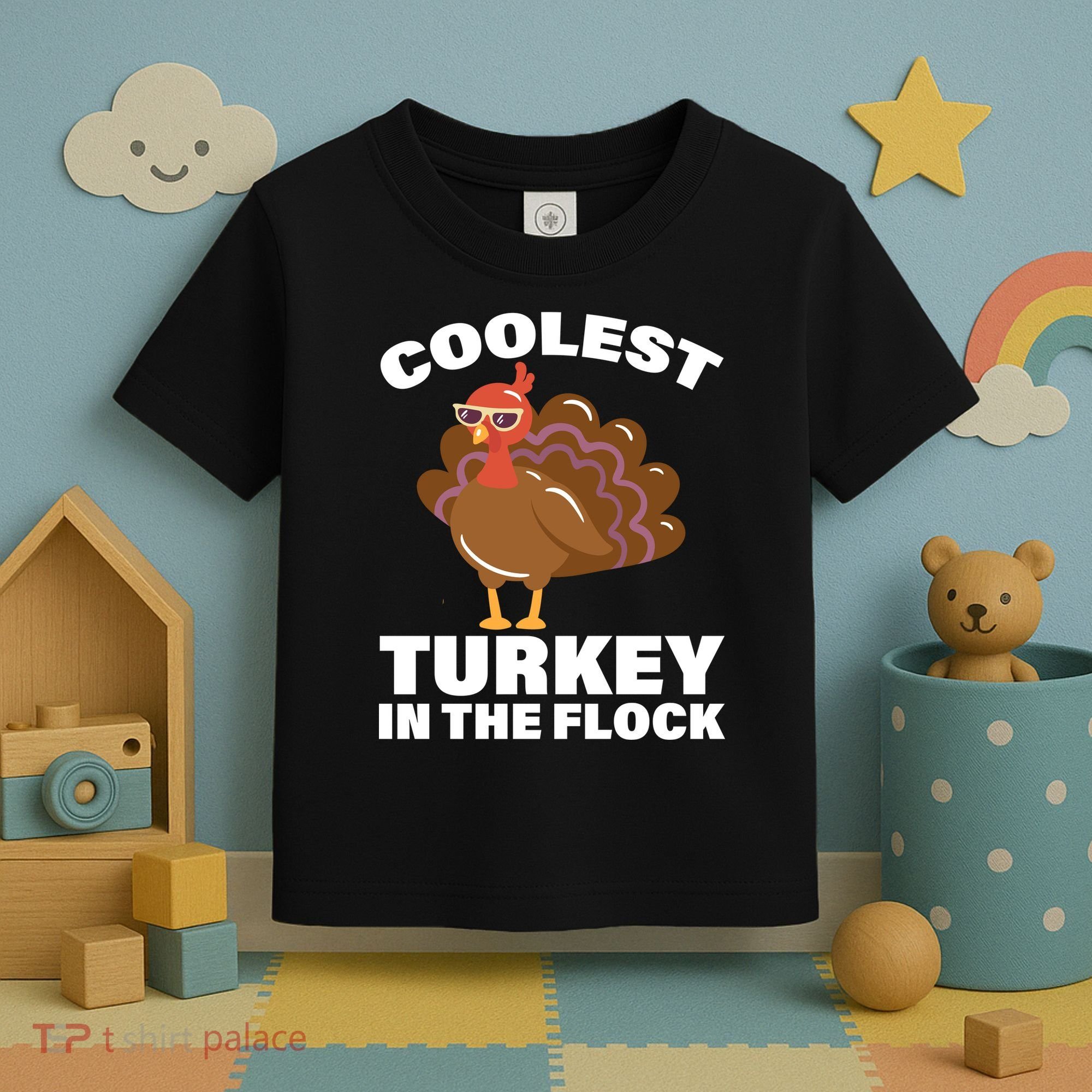 Coolest Turkey In The Flock Toddler T-Shirt